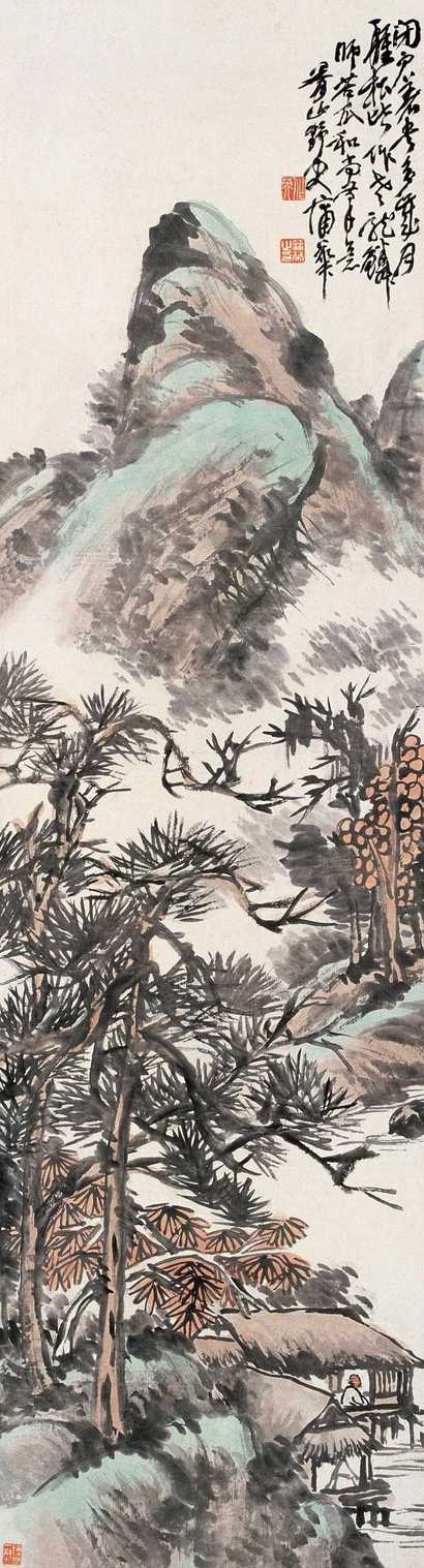 蒲华 山水 立轴